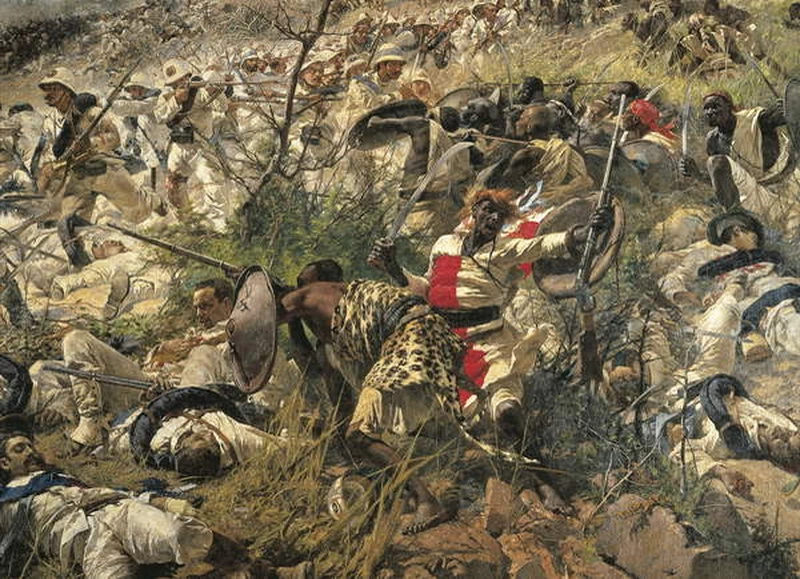 La battaglia di Dogali - Galleria Nazionale d’Arte Moderna, Roma, dettaglio